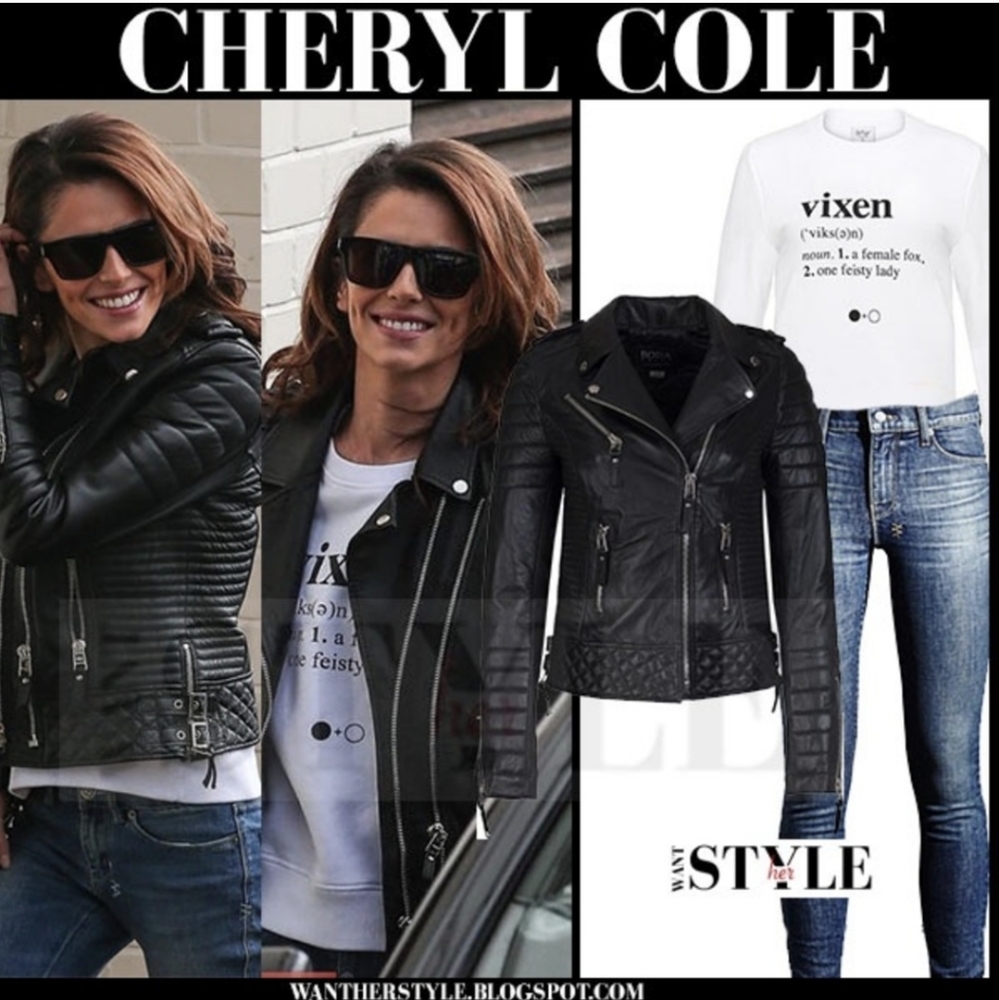 BODA SKINS Leather Jacket Napa Sheep Skin  Kay Michaels 2.0 Black Biker Quilted - Picture 5 of 16